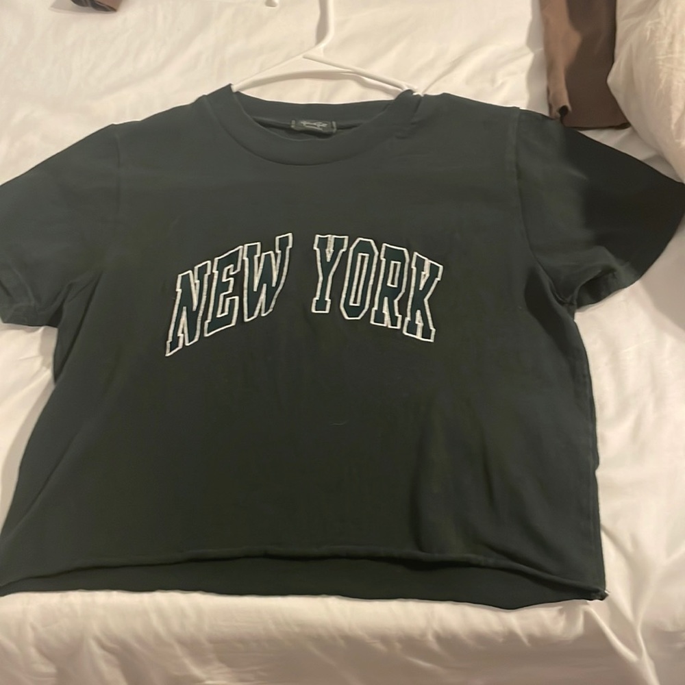 Cropped green cropped top